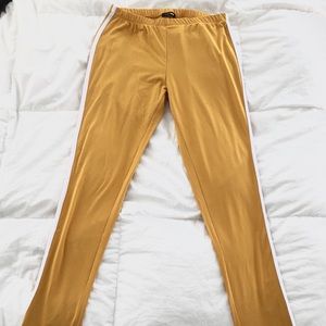 NEW! Fashion Nova mustard yellow lounge pants.